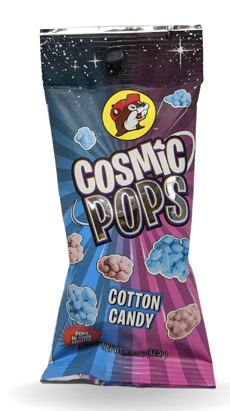 Buc-ee’s Cosmic Pops Popping Candy - Fun Candy for Kids That Pops in Your Mouth! Fruity Party Favors, Birthday Treats & Goodie Bag Candy |