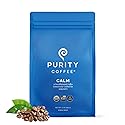 Purity Coffee CALM Decaf Medium Roast Whole Bean (12oz Bag) | Specialty-Grade USDA Organic Mountain Water Process Decaffeinated Blend | Third Party