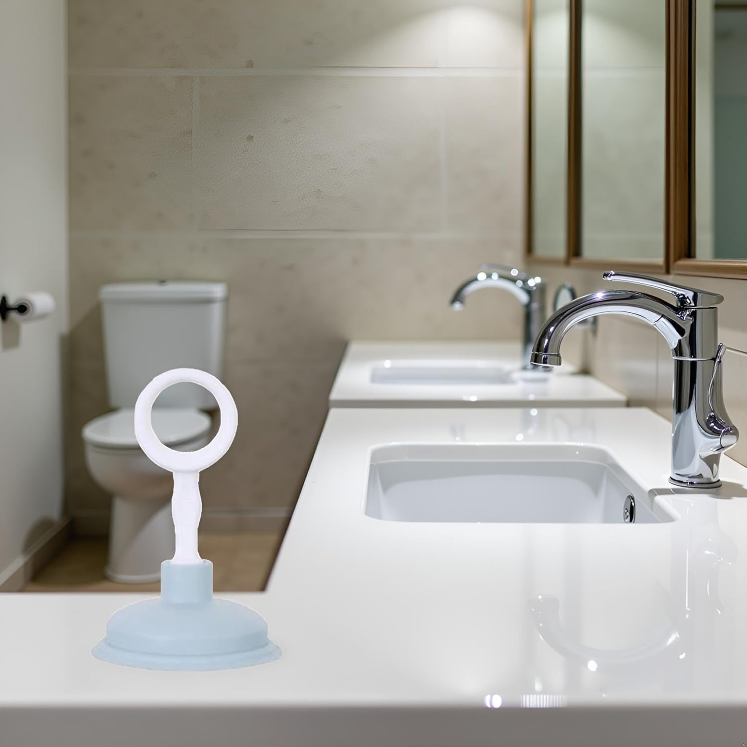 Blue Sink Plunger,Bathroom Small Drain Plunger Portable Kitchen Sink Drain Suction Cup Liquid Plumber Clog Remover Easy To Unclog,Cleaning Equipment