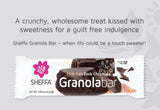 Sheffa Granola Bars Pink Salt Dark Chocolate 0.85 Oz (Pack Of 16) Healthy Kind Of Snack Kosher Gluten Free Vegan Low Sodium, Calorie, Carbs for Weight