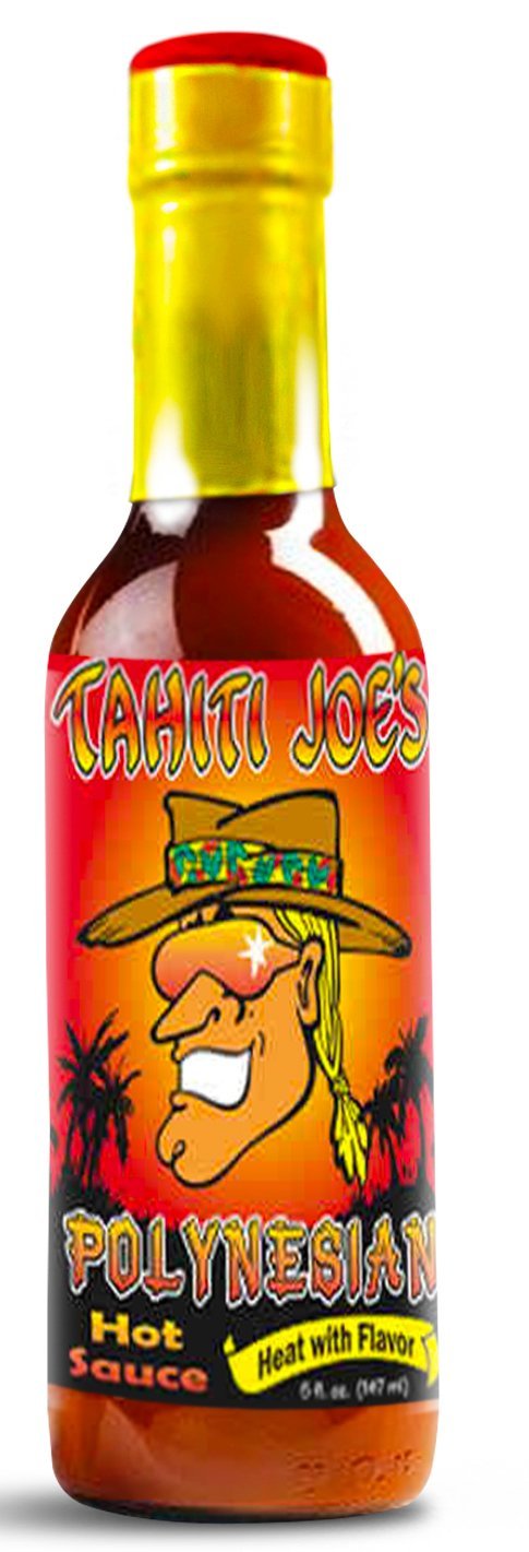 Tahiti Joe’s Polynesian Hot Sauce | Made with Aged Red Peppers Parmesan Cheese Clam Juice and other spices (5oz)
