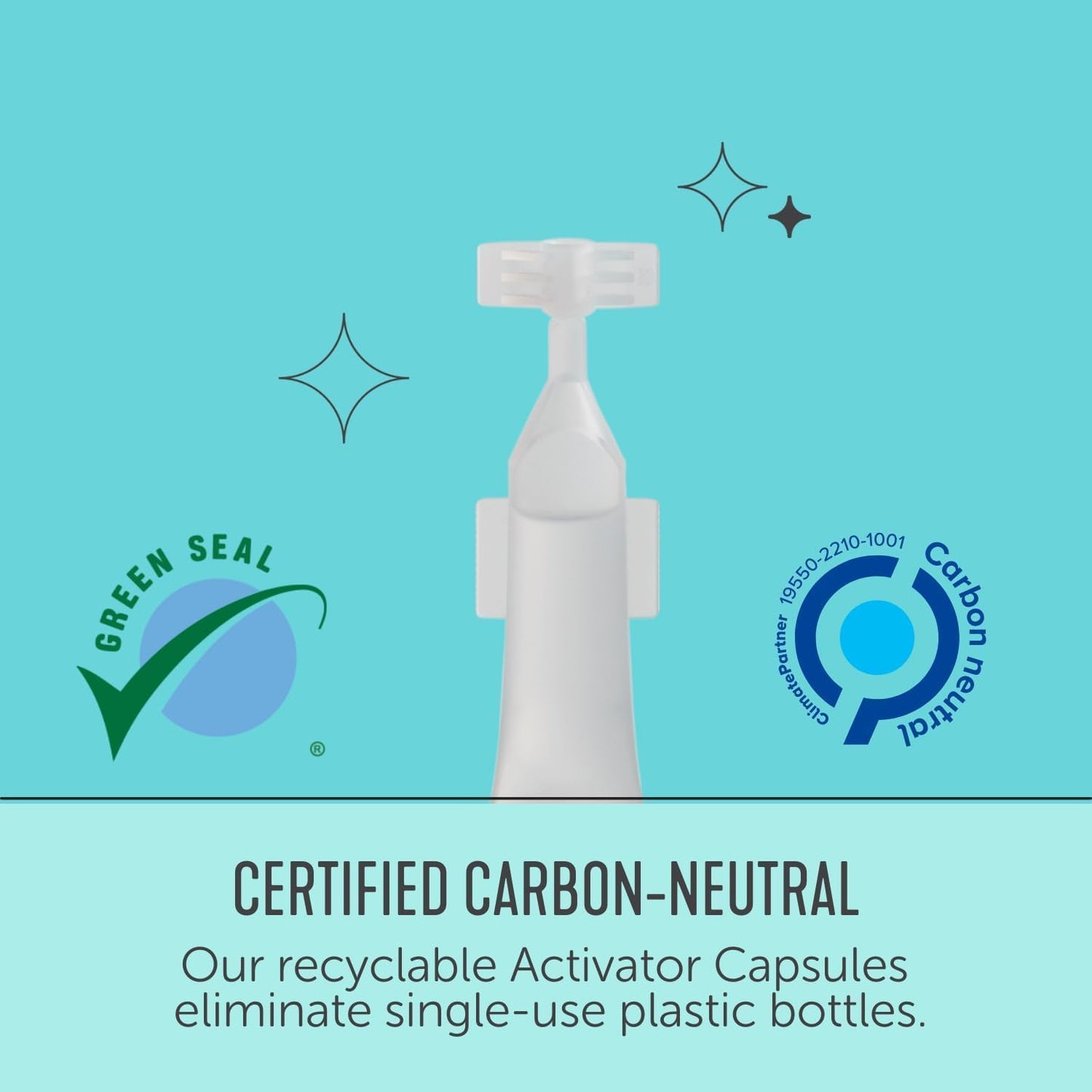 Force of Nature Activator Capsules - Concentrate Refill for Eco-Friendly, All-Purpose Disinfectant Cleaning Spray - Kitchen, Bathroom, Toilet, Glass