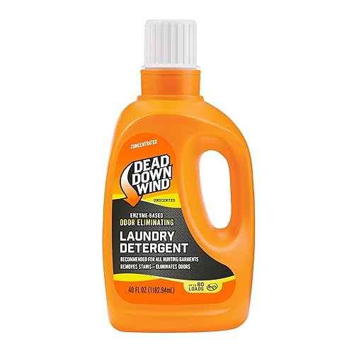 DEAD DOWN WIND Unscented Laundry Detergent (40 Oz) - Scent Eliminating Liquid Detergent for Clothing and Gear - Durable Hunting Scent Eliminators