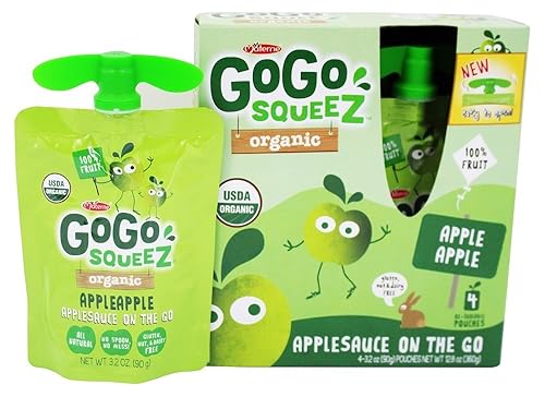 Organic Applesauce Squeezes - Apple Apple