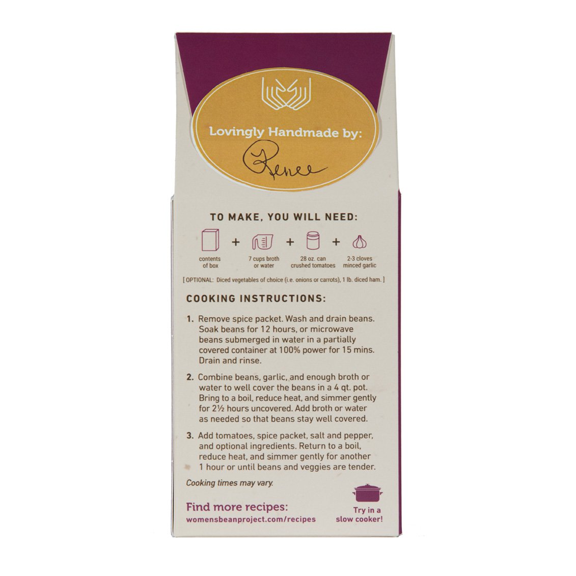 Women’s Bean Project Gift Bundle with 10 Bean, Black Bean and Spicy Chili Soup Mix, 3 Items