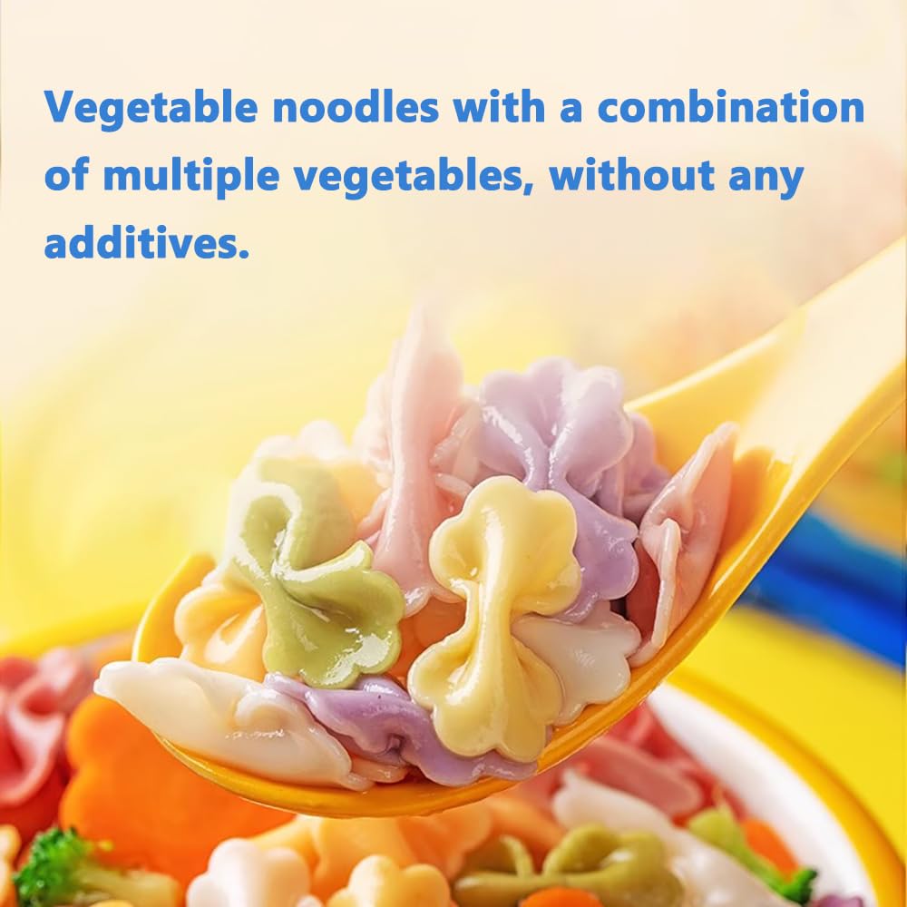 Bowtie Pasta,Fruit and vegetable Farfalle Pasta, Colorful Spaghetti, Quick Cooking, Lunch and Family Dinner