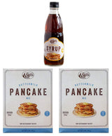 Cracker Barrel Pancake Mix Set! Includes Pancake Syrup and 2 Pancake Mix! Pure Natural Syrup & Buttermilk Pancake Mix! Delicious and Tasty Breakfast! Choose Your Set! (Pancake Mix & Syrup)
