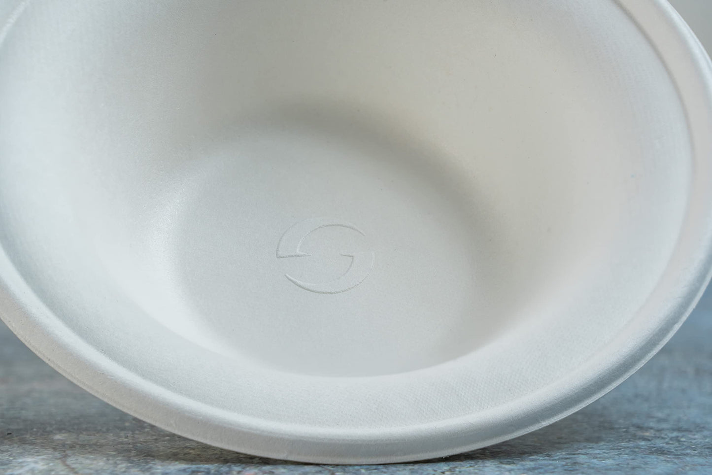 150 Count Green Wave, 12 oz disposable, compostable white round bowls | Eco friendly product made of Bagasse with Heavy Duty quality, alternative