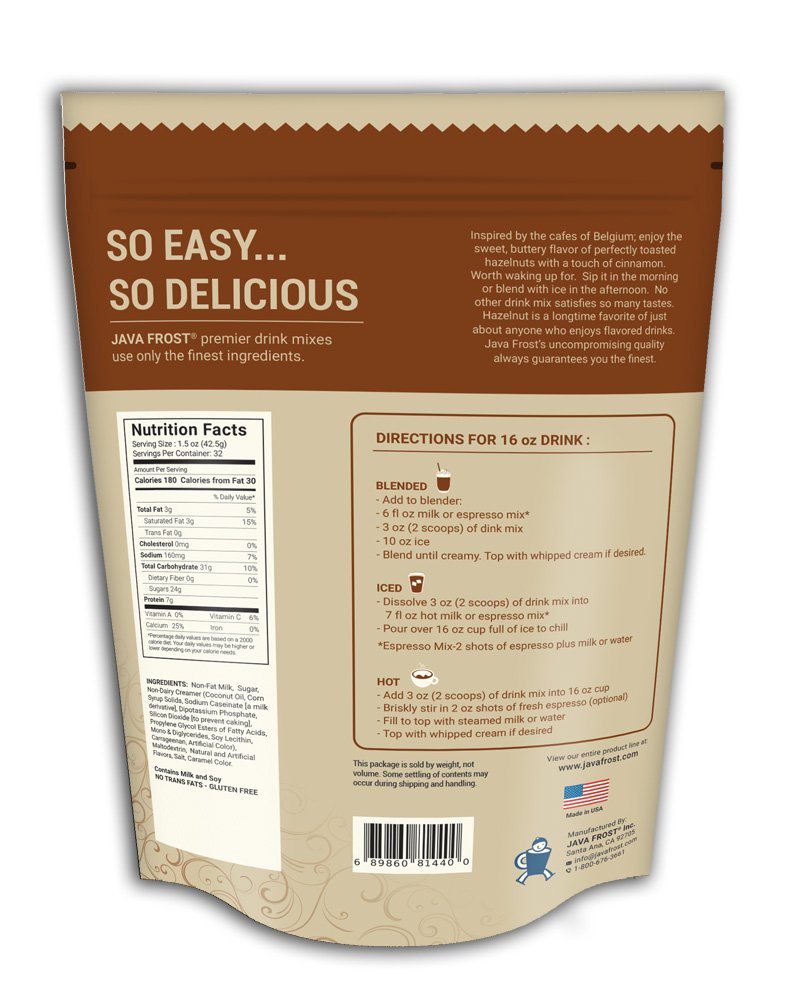 Hazelnut Creme Drink Mix - 3lb Bag