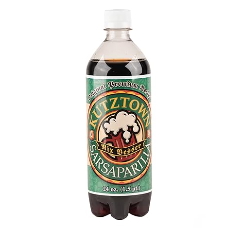 AmishTastes Soft Drinks Variety Box (Sarsaparilla, Birch Beer, White Birch Beer, Root Beer), Kutztown "Nix Besser" PA Dutch Amish Style, 96 Oz.