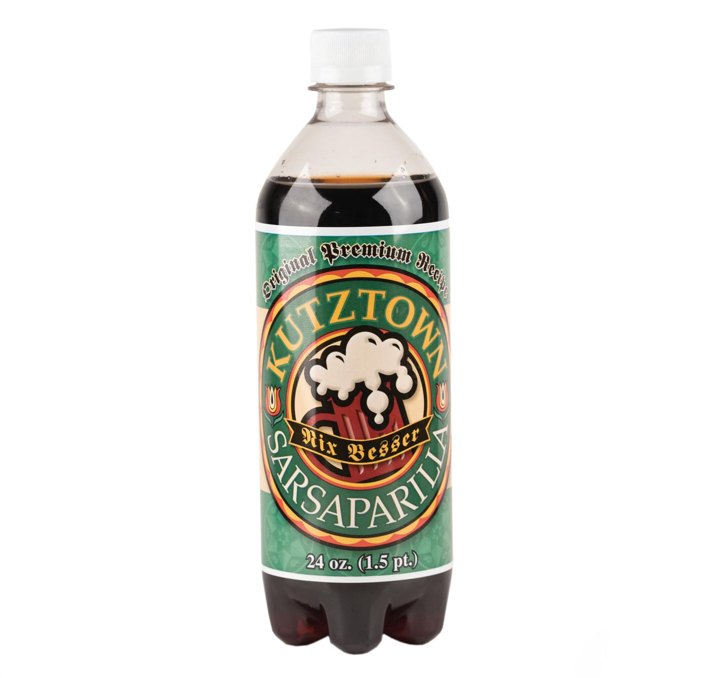AmishTastes Soft Drinks Variety Box (Sarsaparilla, Birch Beer, White Birch Beer, Root Beer), Kutztown "Nix Besser" PA Dutch Amish Style, 96 Oz.
