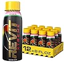 Steel Revit Xtreme Energy Drink Watermelon 8oz (12-Pack) | 375mg Caffeine, 7 Essential Vitamins| Sugar-Free, Resealable Cap, All-Day Energy