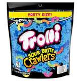 Trolli Sour Brite Crawlers, 40 oz, Sweet and Sour Gummy Worms Candy, Assorted Fruit Flavors Cherry-Lemon, Strawberry-Grape, Orange-Lime