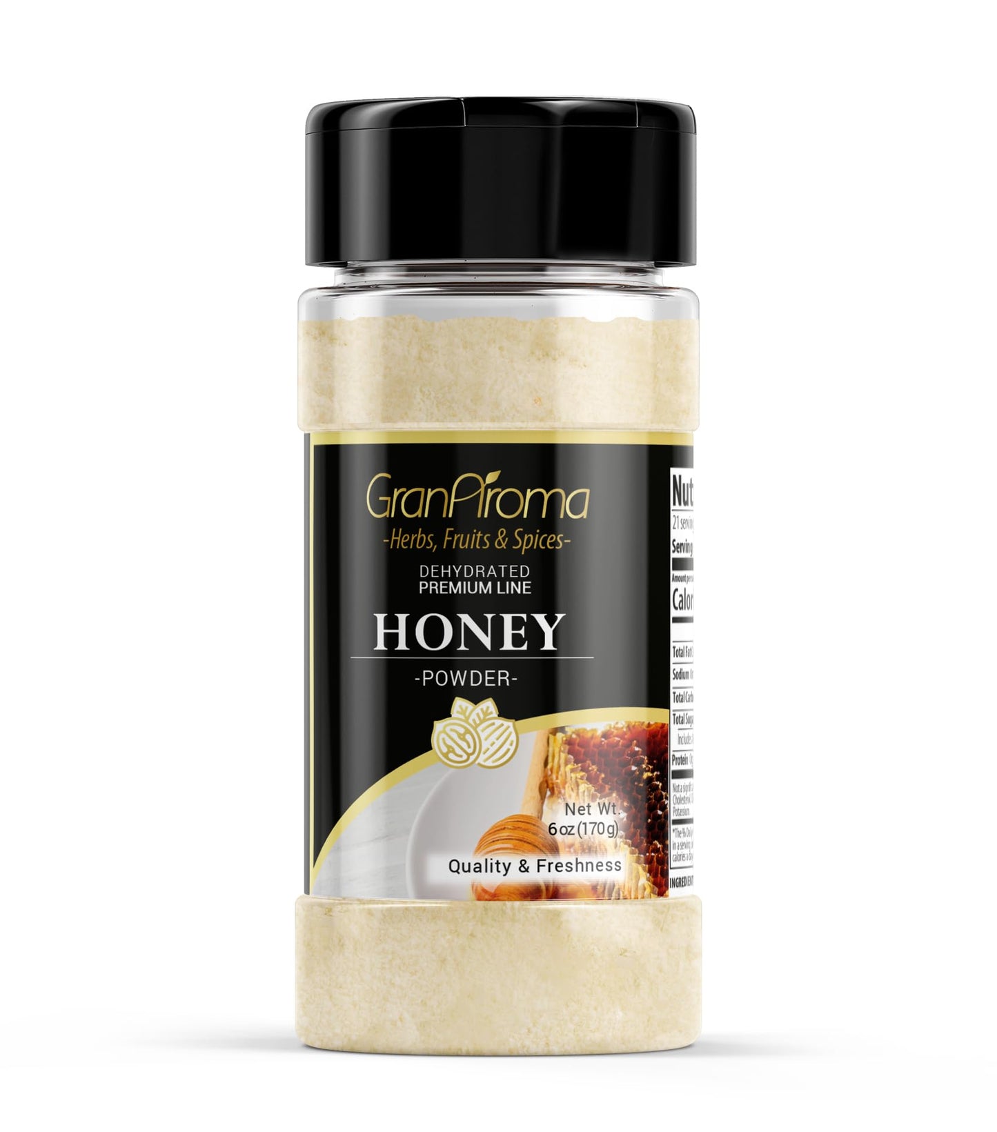 GranAroma Honey Powder, Sweet Flavor, Natural, Cooking & Baking (6 ounces)
