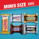 SNICKERS, TWIX, MILKY WAY & 3 MUSKETEERS Variety Pack Fun Size Variety Pack Milk Chocolate & Dark Chocolate Candy Bars Assortment, 40 oz 135 Piece Bag