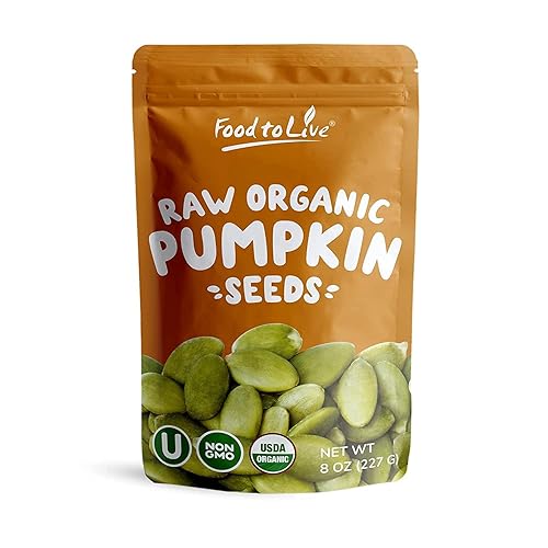 Food to Live Pepitas/Semillas de calabaza orgánicas (Crudas, sin cascara) (8 Ounces)