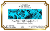 Amaretto Hazelnut Medium Roast Coffee (Single Serve K-Cup Pods) (Gourmet, Naturally Flavored, Whole Coffee Beans) (12 pods, ZIN: 571144) - 3 Pack