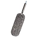 Microfiber Duster with Washable and Reusable Duster Head, Microfiber Dusters for Household Cleaning, Gray