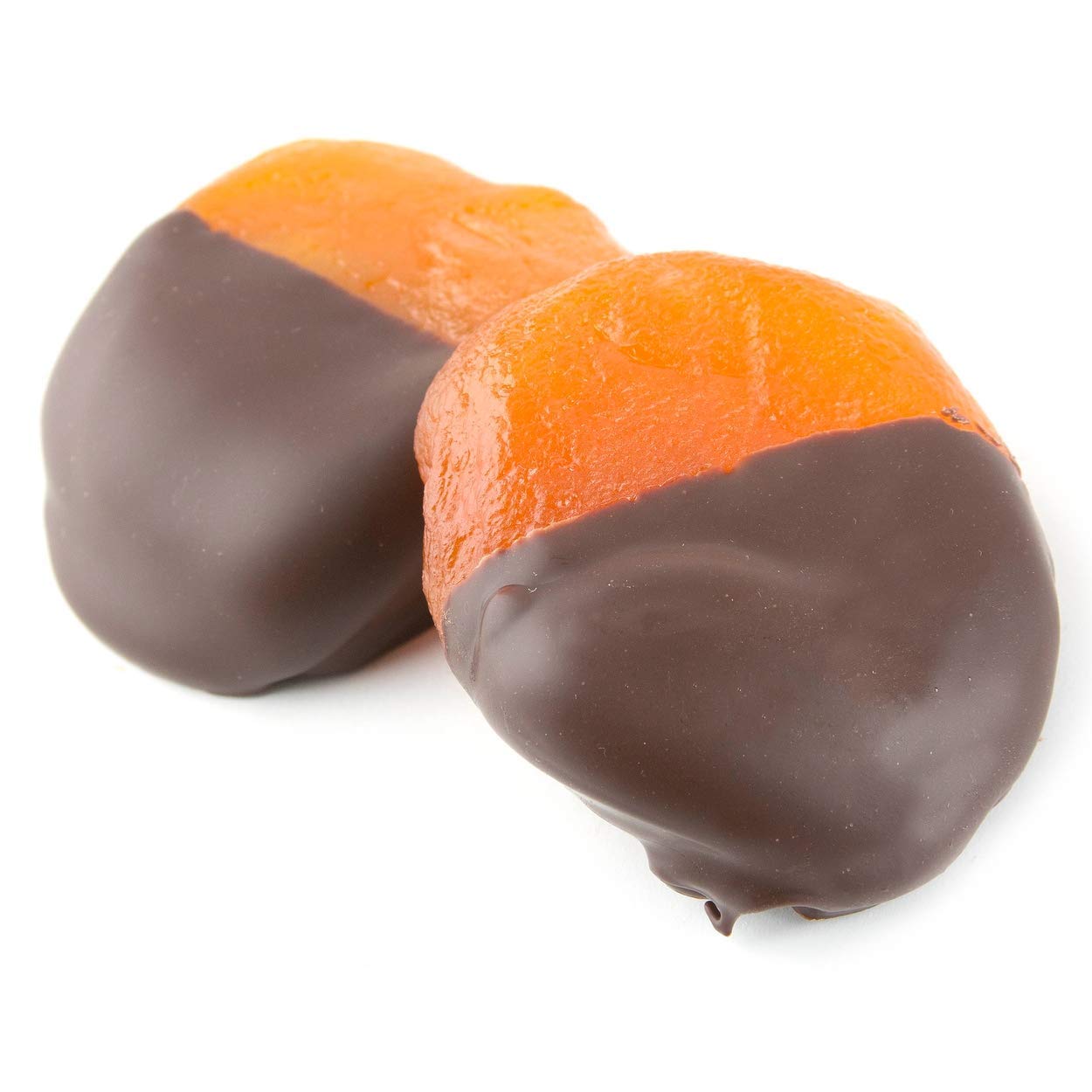 Gift Bags of Dried Apricots dipped in Belgian DARK Chocolate, 2-PACK 10 OZ each