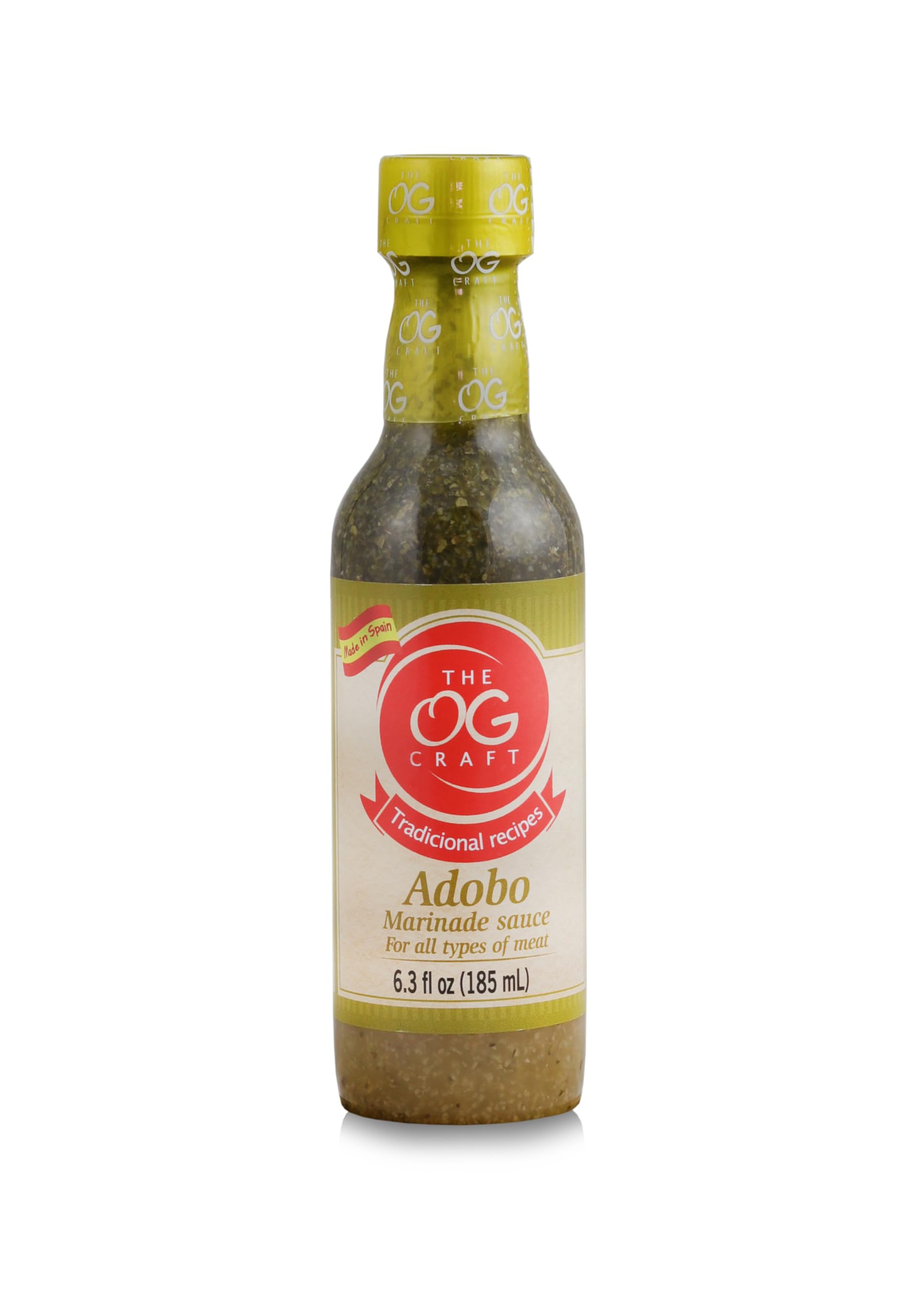 Adobo Sauce Authentic Marinade and Flavor Enhancer for Meats, Fish, BBQ, Oven-Roasted, and Stewed Dishes Gluten Free, Premium Traditional Recipe from