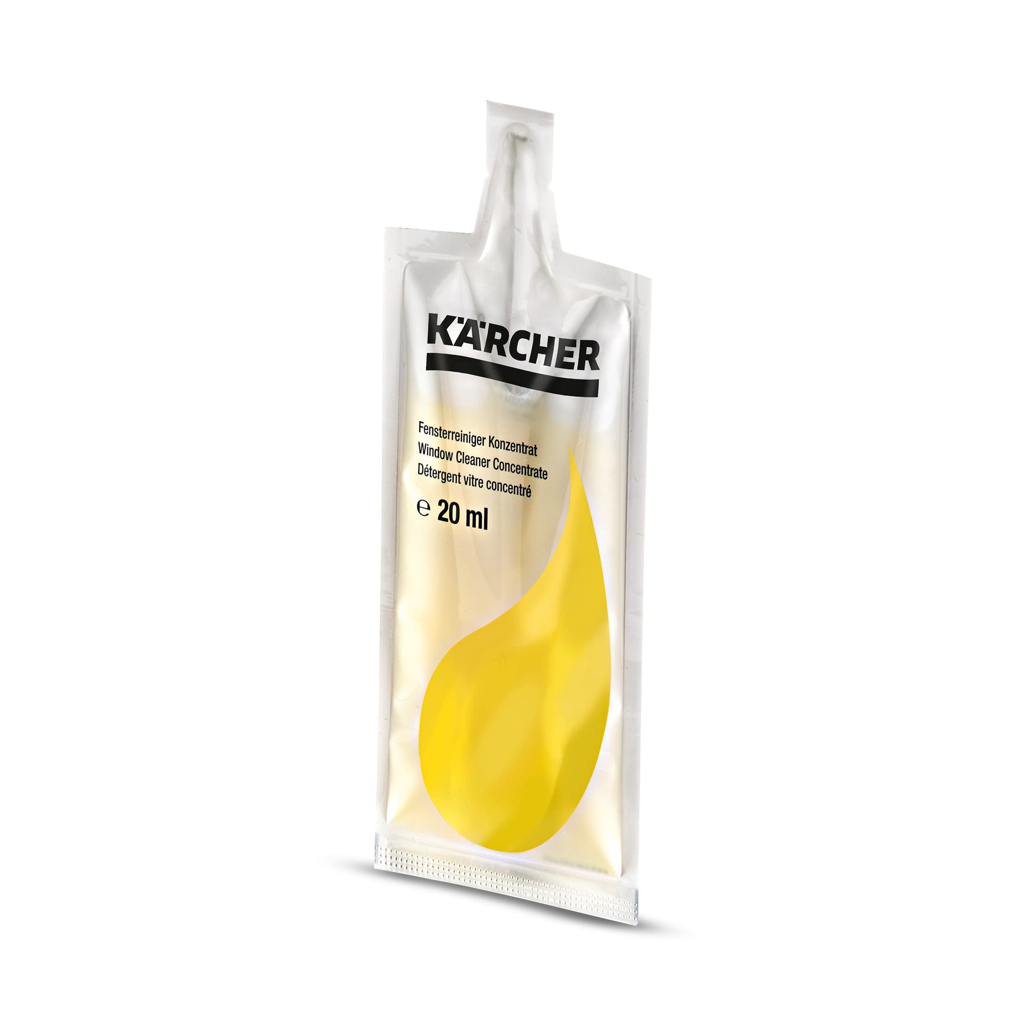 Karcher WV Window Vacuum Cleaner Concentrate for Window Vacuum Spray Bottle - Four 20ml pouches