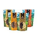 Cafe Britt® Chocolates - Dark Chocolate-covered Gourmet Nuts (4 Pack) (Almonds, Cashews, Macadamias, Hazelnuts) (5 oz each) Gourmet Dark Chocolate
