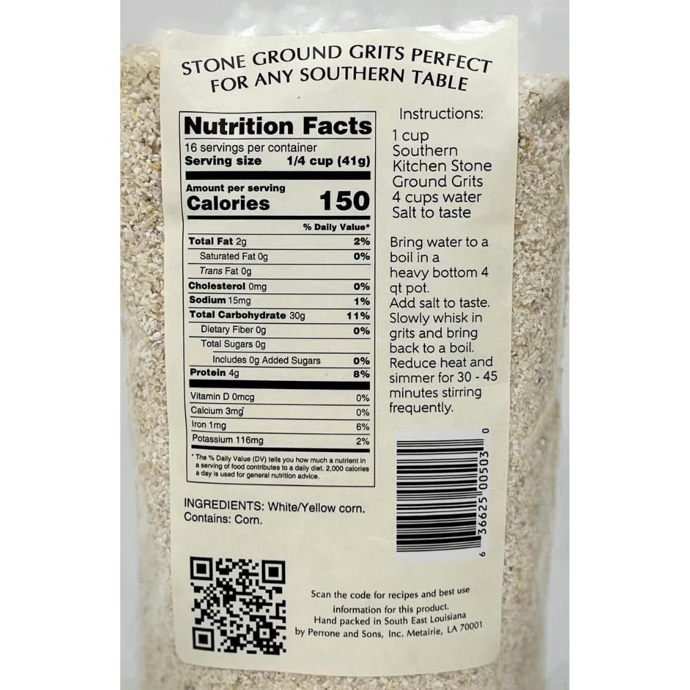 Southern Kitchen Stone Ground Grits (White) (6)
