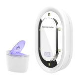 ORPKIAT Toilet UV-C 275nm Sanitizer Lamp - Smart Toilet Seat Sanitizer & Odor-Reducing Bathroom Accessory with 2000mAh Rechargeable Battery, USB-C