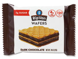 Rip Van Dark Chocolate Wafers - 24 Individually Wrapped Snacks | Low Sugar, Vegan & Non-GMO | High Fiber, Low Carb, 0.78 oz Each