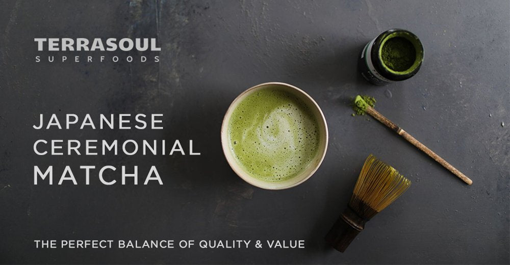 Terrasoul Superfoods Organic Matcha Green Tea (Ceremonial Grade in Miron Glass), 2.12 ounces (60g)