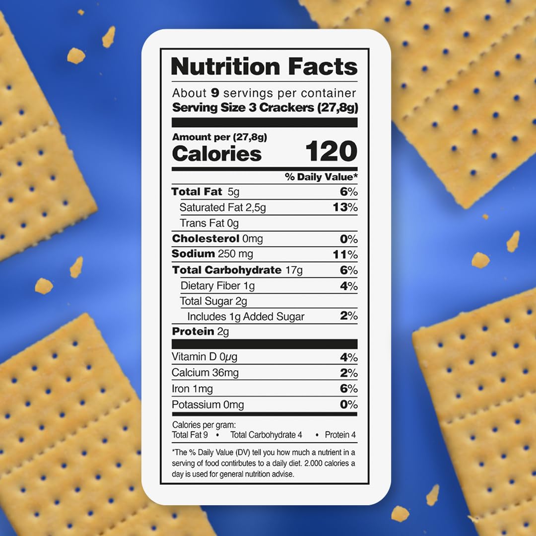 Dux, Original Crackers, Salty & Crunchy, Enjoy Anytime, 8.82 Ounce, 1 Box contains 4 Bags, each with 9 Individual Packs and every pack includes 3