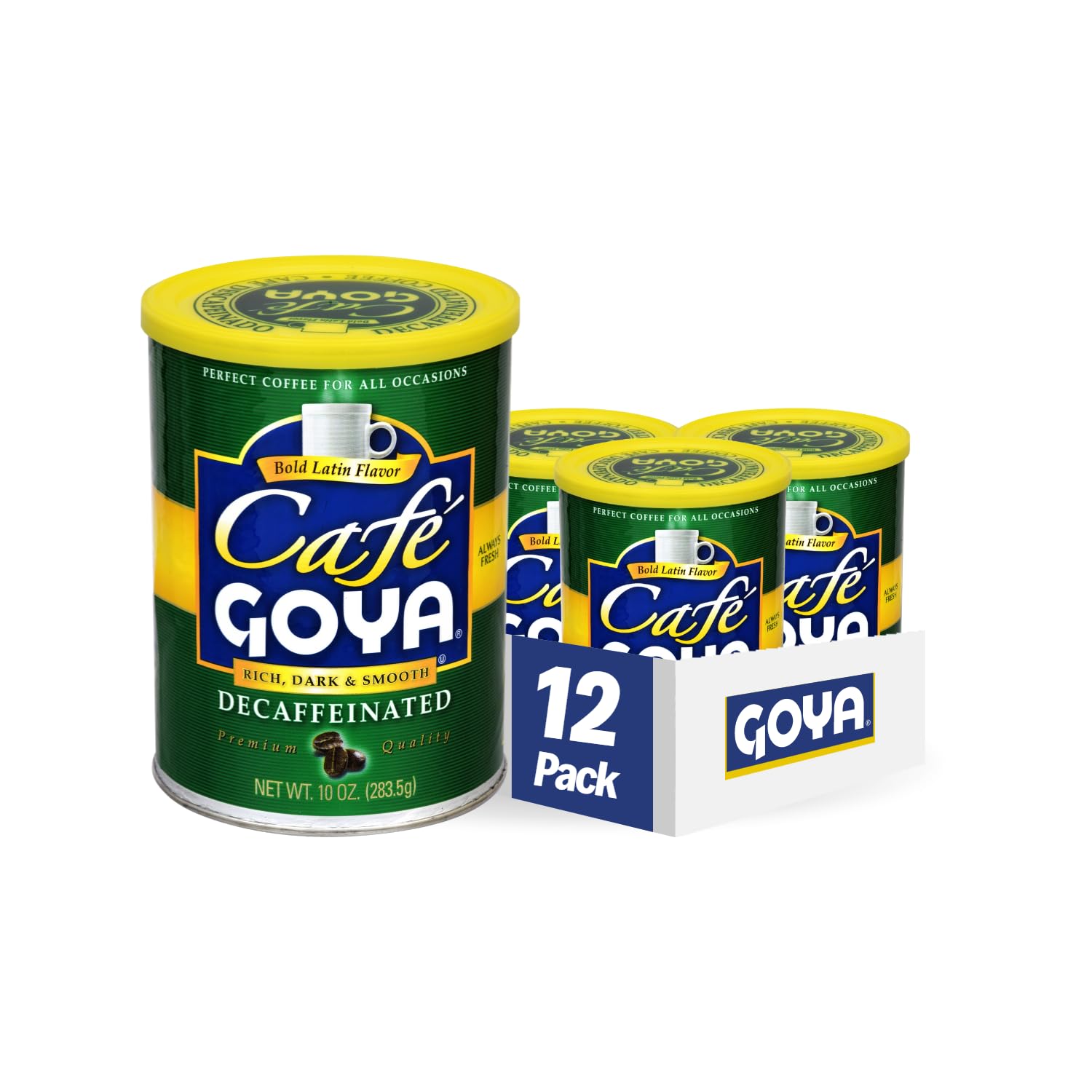 Goya Decaffeinated Espresso Coffee, 10 Ounce (Pack of 12)