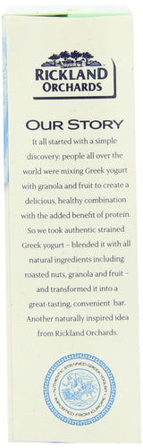 Rickland Orchards Greek Yogurt Covered Granola Bar, Apple and Honey, 1.4 Ounce Bars, 5 Count