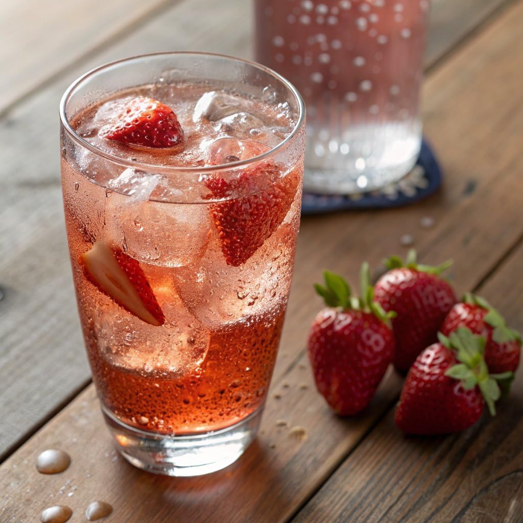 IZZE Sparkling Water Juice Beverage Blend, Strawberry, No Sugar Added, 8.4 FL OZ, 24 Cans