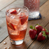 IZZE Sparkling Water Juice Beverage Blend, Strawberry, No Sugar Added, 8.4 FL OZ, 24 Cans
