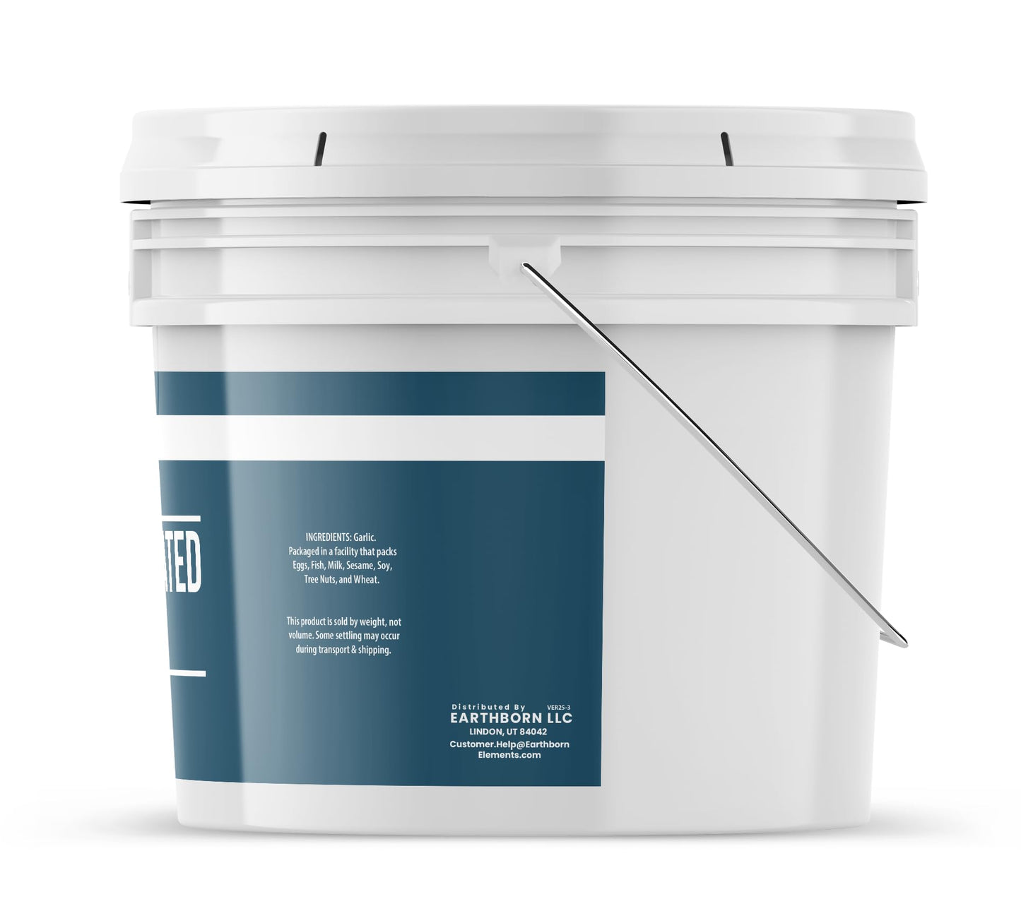 Earthborn Elements Granulated Garlic 1 Gallon Bucket, Dehydrated Garlic, Kitchen Staple (96 Ounce)