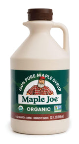 Maple Joe, Organic Dark Maple Syrup, 32 Fl Oz