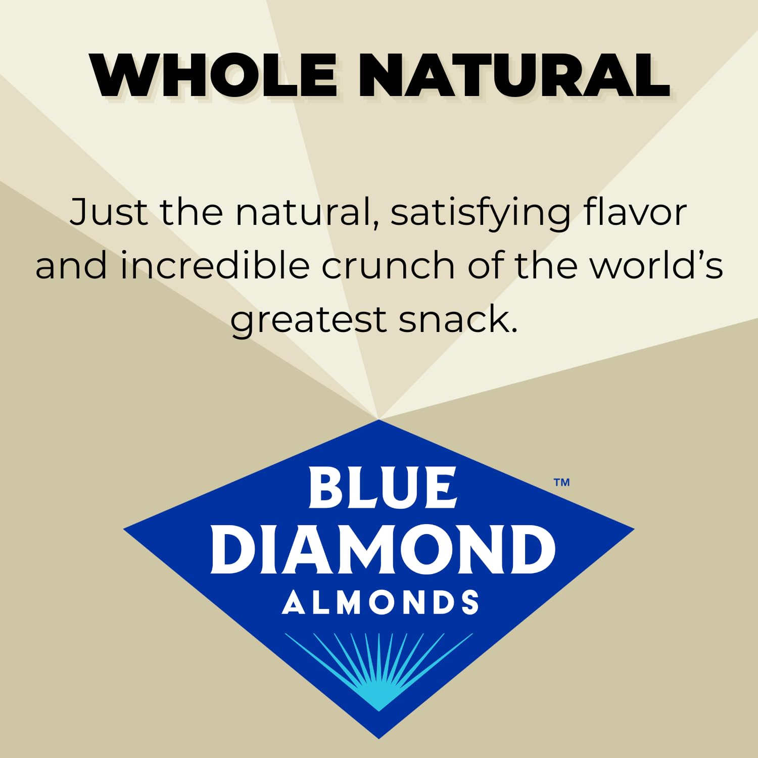 Blue Diamond Almonds, Whole Natural Flavored Snack Nuts, Single Serve Bags (1.5 Oz. Tubes, Pack of 12)
