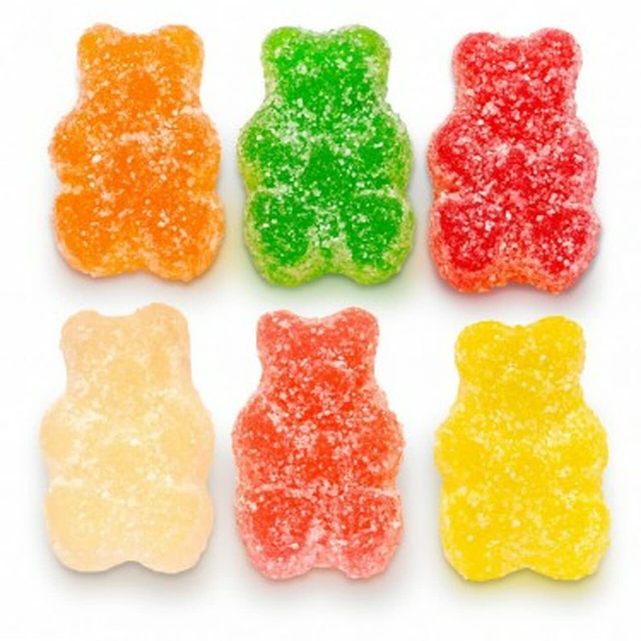 Sour Gummy Bears bulk 1-Lb made in usa (albanese) by nuts n more, Orange, 16 Ounces