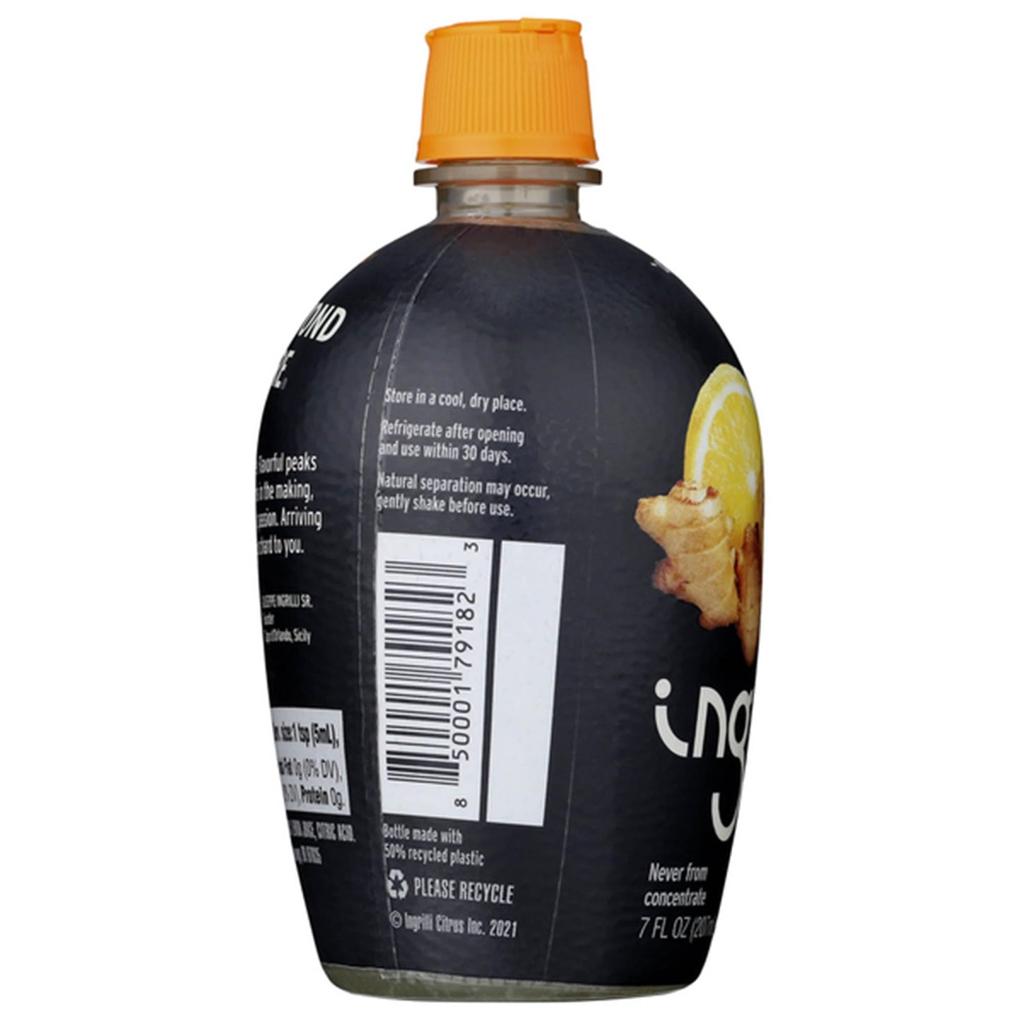Ingrilli Organic Ginger Squeeze Blend, 7 Fl Oz Bottle (3 Count)