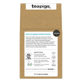Teapigs, Tea Lemon And Ginger, 15 Count