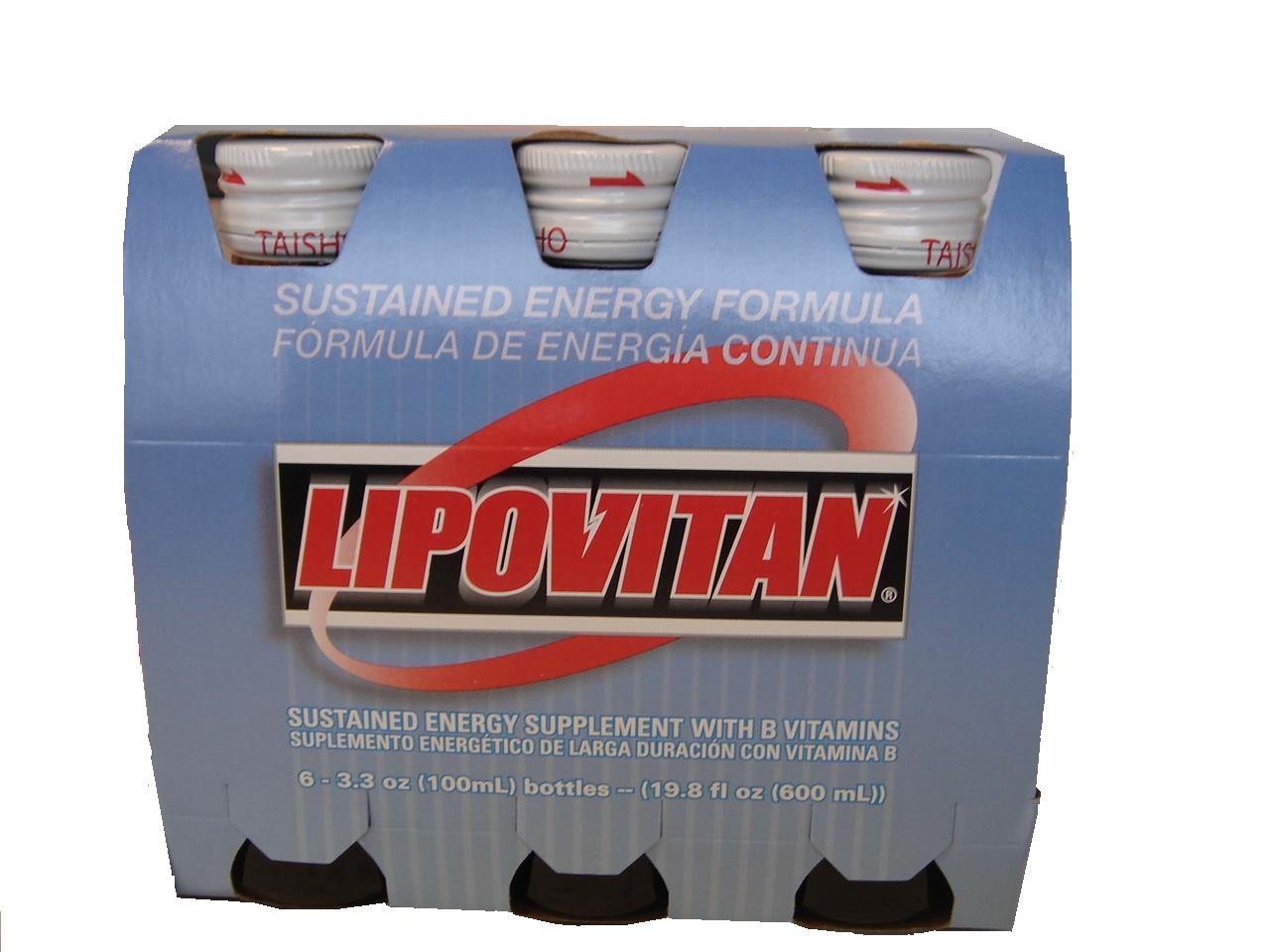 Taisho Lipovitan Vitamin Drink, 3.3-Ounce Units (Pack of 6)