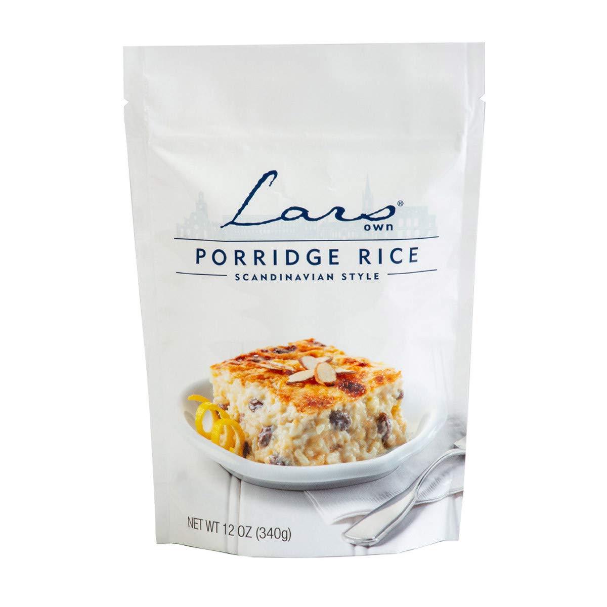 Lars Own Scandinavian Style Porridge Rice for Rice Pudding 12 oz - 12 pack