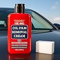 Auto Glass Cleaner & Oil Film Remover - Removes Water Spots, Rain Marks, Anti-Fog Spray for Windshield, Windows, Mirrors. Streak-Free Kit with Sponge