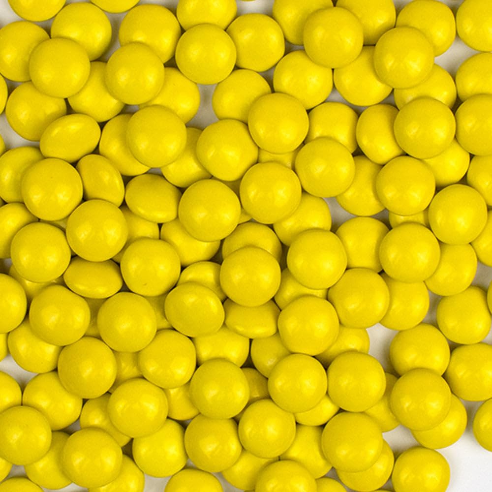 1,060ct Yellow Bulk Just Candy Chocolate Coated Candy Gem Treats (2.5lb)