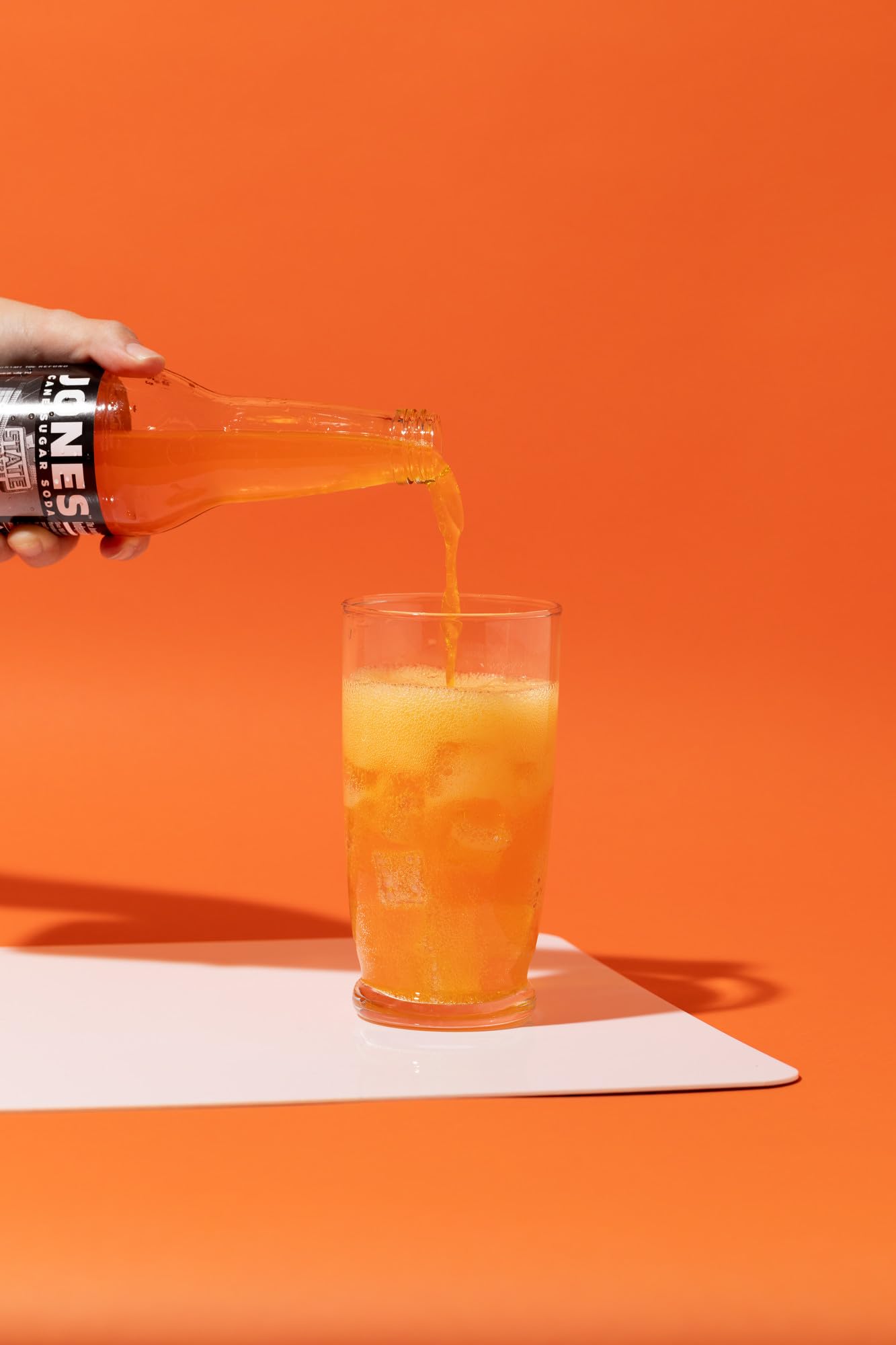 Four(4) Bottles - Jones Soda Co. Orange Cream Soda Flavor | 100% Cane Sugar Soda | Craft Soda Pop | Soda Soft Drinks | Glass Bottle Soda