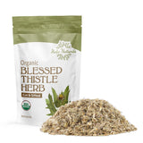 Halo Naturals Organic Blessed Thistle Herb Cut & Sifted, 4 Ounces (Cnicus benedictus) USDA Certified | Resealable Pouch| Packaged in The USA