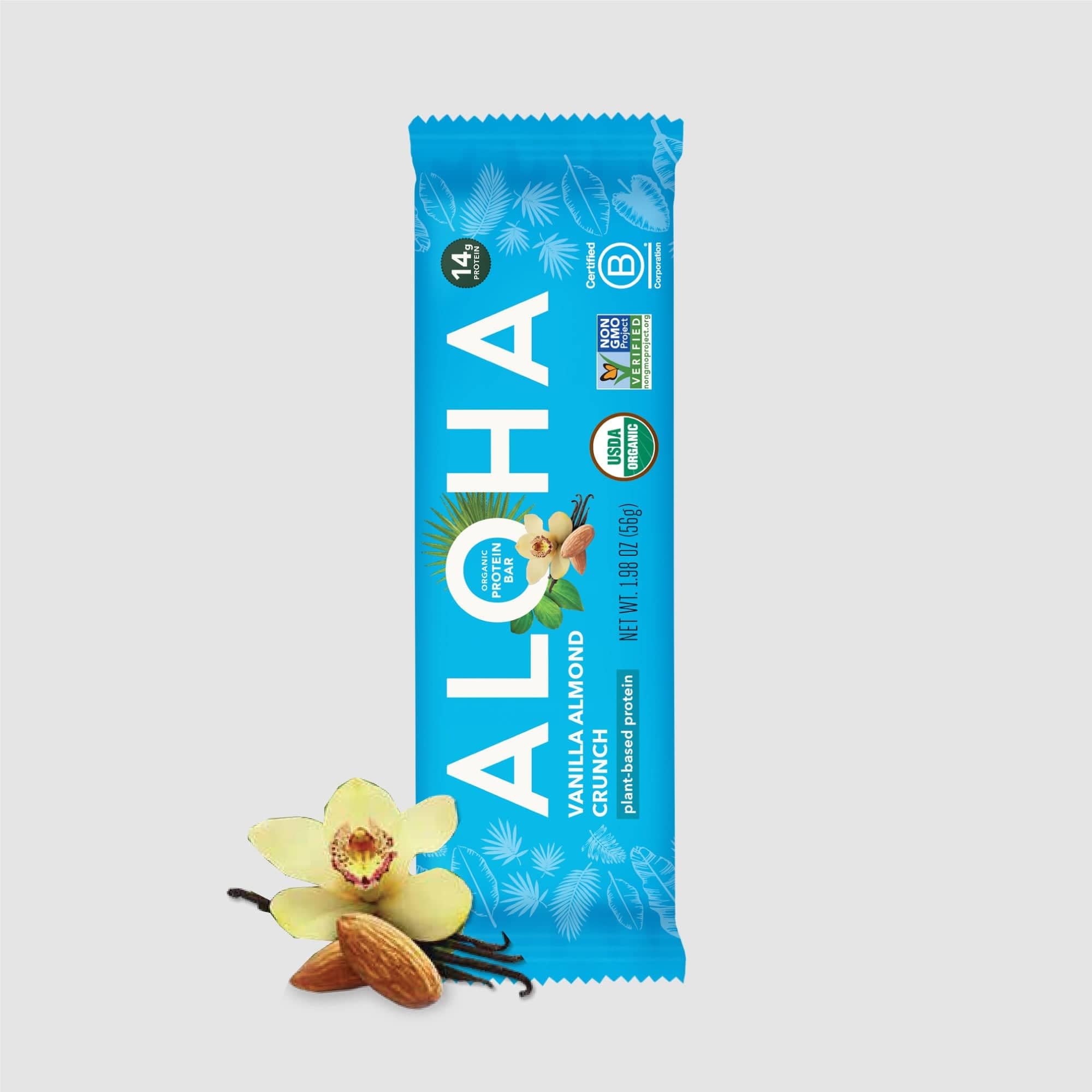 Aloha Organic Vanilla Almond Crunch Bar, 1.98 OZ