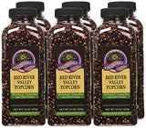 Fireworks Organic Popcorn Kernels - Red River Valley Gourmet Heirloom - 6 Bottles (15 oz Each) - For Popcorn Makers, Stovetop, or Air Popper