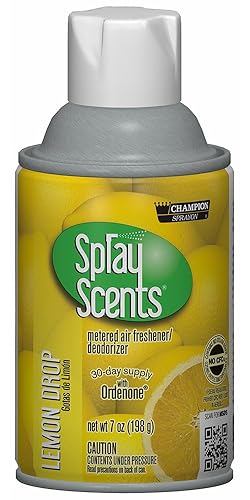 Champion 5189 Sprayon SprayScents, Lemon Drop, 7 oz Aerosol (Pack of 12)